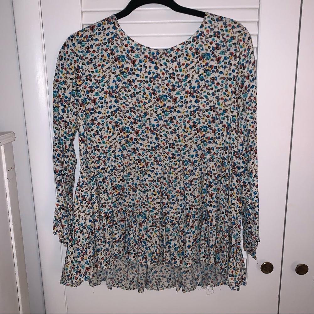 Jane and Delancey Multicolor Floral Blouse